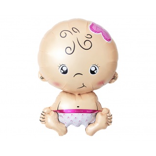 Balon foliowy Baby girl, 37x55cm, Balony, Art. na okazje i przyjęcia