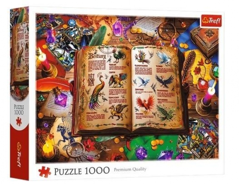 PUZZLE 1000 - Atlas fantastycznych ptak&oacute;w", 1000 element&oacute;w, Puzzle