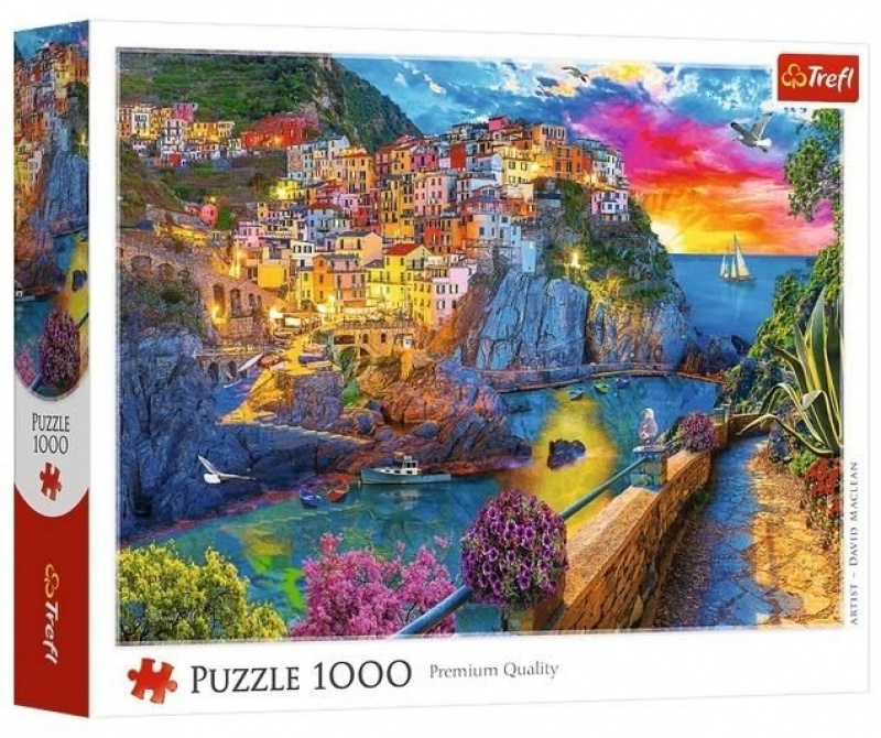 PUZZLE 1000 - Wieczorny spacer po Cinque Terre", 1000 element&oacute;w, Puzzle