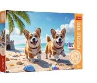 Puzzle 100 - Corgi - piesek"