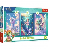 Puzzle 3x50 - Razem w kolorowym swiecie !!, 3w1, Puzzle