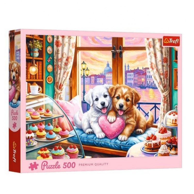 Puzzle "500" - Szczenięca miłość !!, 500 element&oacute;w, Puzzle