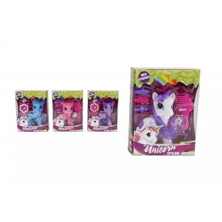 JEDNOROŻEC 12CM Z NAKLEJKAMI 7018, Dla dziewczynki, Zabawki