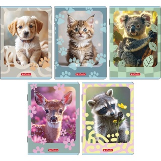 ZESZYT HER ANIMALS A5 16K.LINIA PODW&Oacute;JNA KOLOR./20, Zeszyty, Zeszyty i bloki