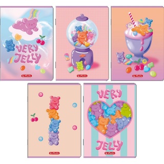 ZESZYT HER JELLY A5 32K.LINIA /10/, Zeszyty, Zeszyty i bloki