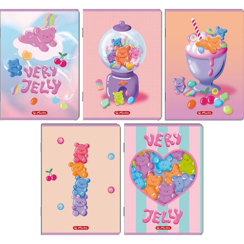 ZESZYT HER JELLY A5 32K.LINIA /10/, Zeszyty, Zeszyty i bloki