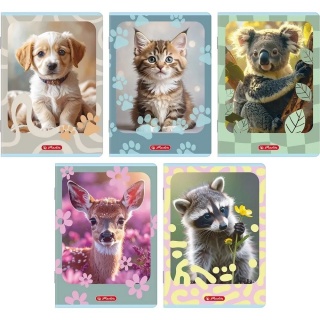 ZESZYT HER ANIMALS A5 32K.LINIA PODW.KOLOR./10/, Zeszyty, Zeszyty i bloki