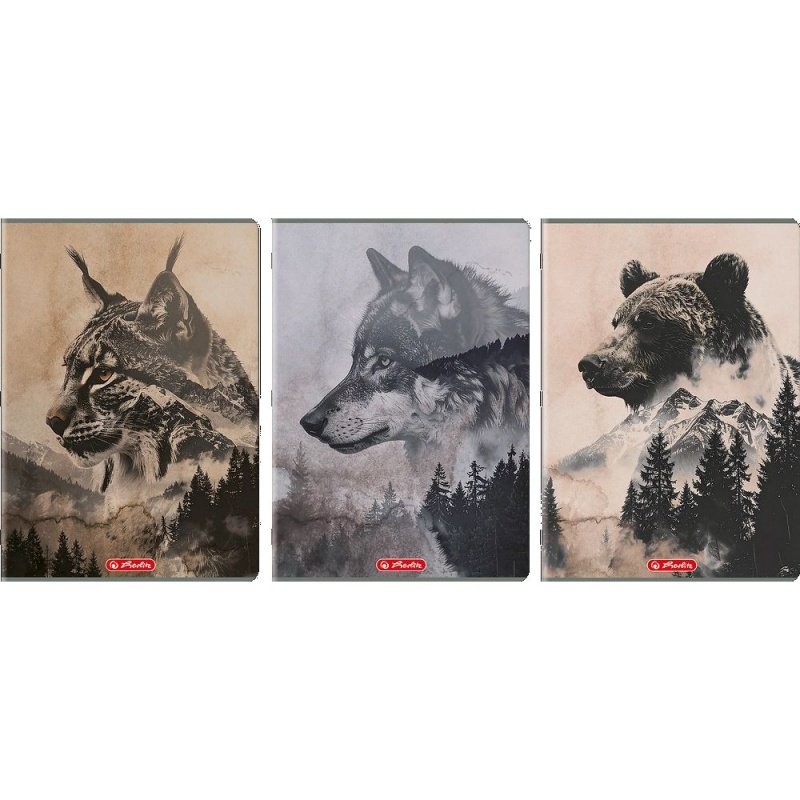 ZESZYT HER WILD A4 96K.KRATKA /5/, Zeszyty, Zeszyty i bloki