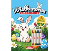 KREDKI ŚWIECOWE. WIELKANOCNA KOLOROWANKA, Kolorowanki, Książeczki