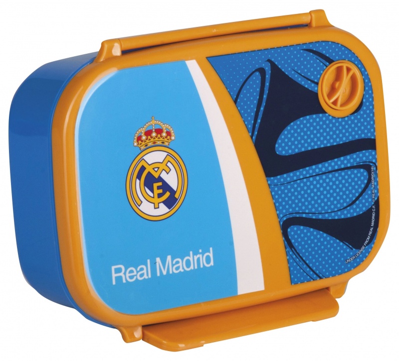 LUNCH BOX DZIECIĘCY REAL MADRYT, Śniadani&oacute;wki, Bidony i śniadani&oacute;wki