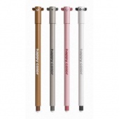 DŁUGOPIS USUWALNY "USZAKI" 0,5 NIEBIESKI H.COLOR, Długopisy, Art. do pisania i korygowania