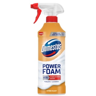DOMESTOS PIANKA DO TOALET I ŁAZIENKI CITRUS 435ml., Kostki i płyny do WC, Art. higieniczne i dozowniki