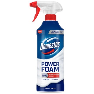 DOMESTOS PIANKA DO TOALET I ŁAZIENKI ARCTIC 435ml., Kostki i płyny do WC, Art. higieniczne i dozowniki