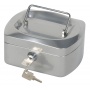 Cash box Q-CONNECT, small, 152x120x80mm, silver