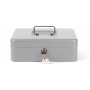 Cash box Q-CONNECT, large, 255x200x90mm, silver