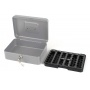 Cash box Q-CONNECT, large, 255x200x90mm, silver