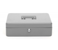 Cash box Q-CONNECT, extra large, 330x235x90mm, silver
