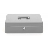 Cash box Q-CONNECT, extra large, 330x235x90mm, silver