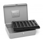 Cash box Q-CONNECT, extra large, 330x235x90mm, silver