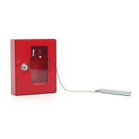 Szafka BHP na klucze ewaukacyjne Q-CONNECT, 120x40x150mm, czerwona, Szafki na klucze, Wyposażenie biura