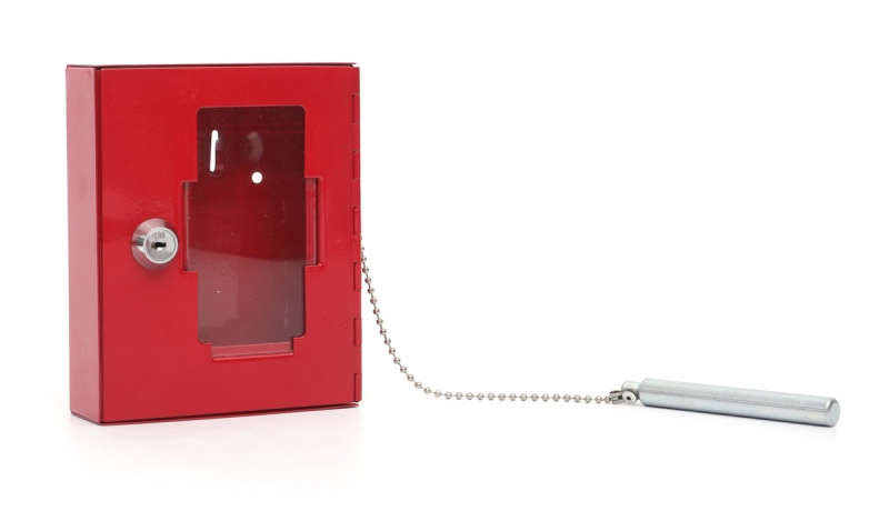 Szafka BHP na klucze ewaukacyjne Q-CONNECT, 120x40x150mm, czerwona, Szafki na klucze, Wyposażenie biura