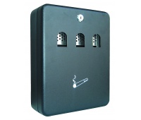 Popielniczka ścienna Q-CONNECT, 3l, czarna, Kosze metal, Wyposażenie biura