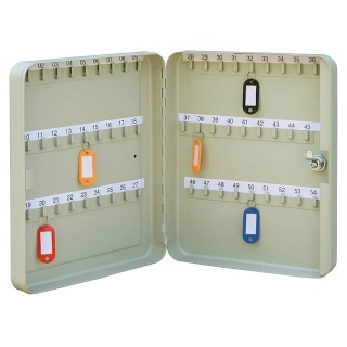 Szafka na klucze Q-CONNECT, na 54 klucze, 240x300x60mm, szara, Szafki na klucze, Wyposażenie biura
