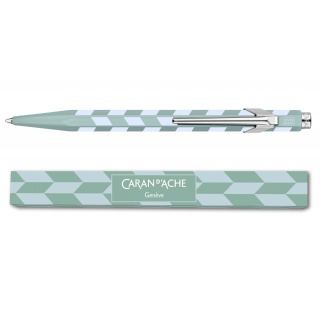 Długopis CARAN D'ACHE 849 Mosaic, water green, Długopisy, Artykuły do pisania i korygowania