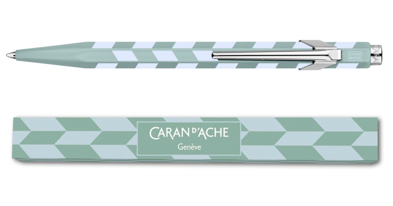 Długopis CARAN D'ACHE 849 Mosaic, water green, Długopisy, Artykuły do pisania i korygowania