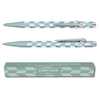 Długopis CARAN D'ACHE 849 Mosaic, water green, Długopisy, Artykuły do pisania i korygowania