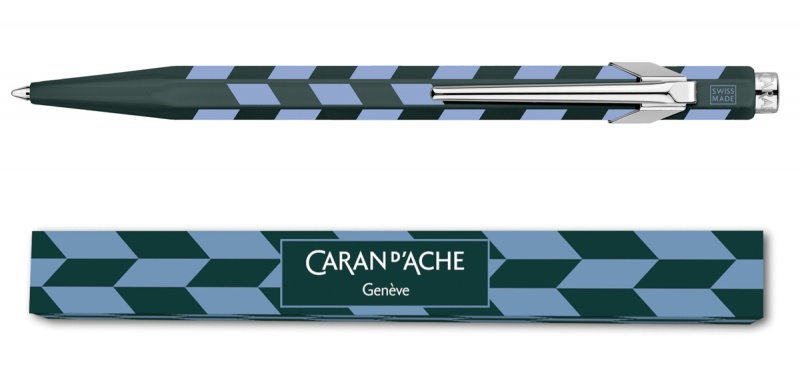 Długopis CARAN D'ACHE 849 Mosaic, spruce green, Długopisy, Artykuły do pisania i korygowania