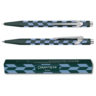 Długopis CARAN D'ACHE 849 Mosaic, spruce green, Długopisy, Artykuły do pisania i korygowania
