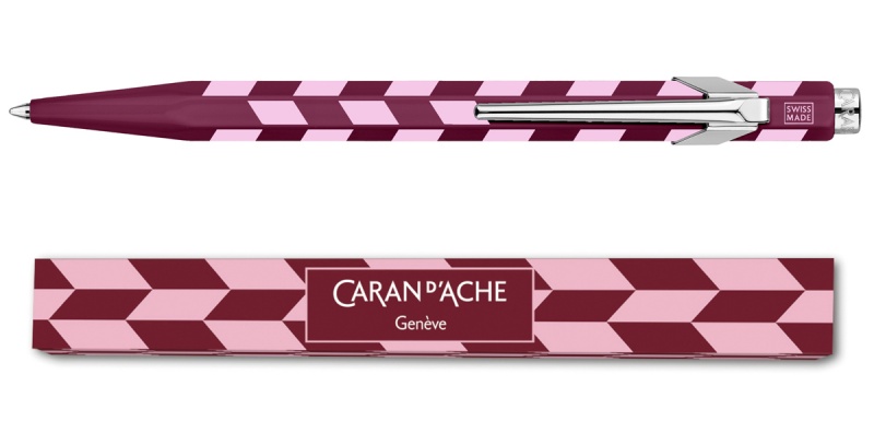 Długopis CARAN D'ACHE 849 Mosaic, garnet red, Długopisy, Artykuły do pisania i korygowania