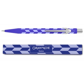 Oł&oacute;wek mechaniczny CARAN D'ACHE 844 Mosaic, 0,5mm, w pudełku, royal blue, Oł&oacute;wki, Artykuły do pisania i korygowania