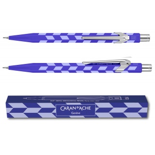 Oł&oacute;wek mechaniczny CARAN D'ACHE 844 Mosaic, 0,5mm, w pudełku, royal blue, Oł&oacute;wki, Artykuły do pisania i korygowania