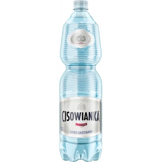 Woda Cisowianka, lekko-gazowana, butelka plastikowa, 1,5l, kaucja, Woda, Artykuły spożywcze