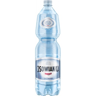 Woda Cisowianka, gazowana, butelka plastikowa, 1,5l, kaucja, Woda, Artykuły spożywcze