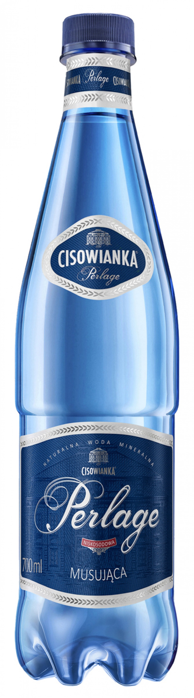Woda Cisowianka Perlage, gazowana, butelka plastikowa, 0,7l, kaucja, Woda, Artykuły spożywcze