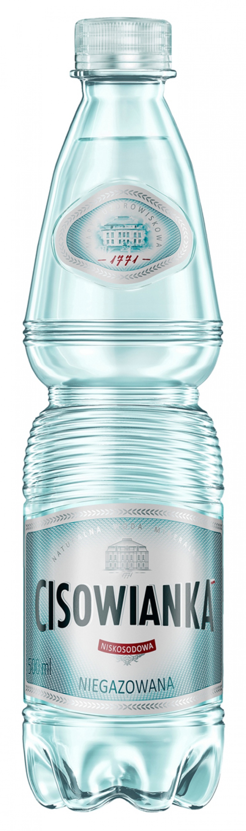 Woda Cisowianka, niegazowana, butelka plastikowa, 0,5l, kaucja, Woda, Artykuły spożywcze