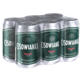 Woda Cisowianka, niegazowana, puszka, 330ml, Woda, Artykuły spożywcze