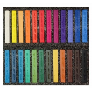 PASTELE SUCHE EXTRA FINE 24 KOL., Pastele, węgiel rysunkowy, Plastyka