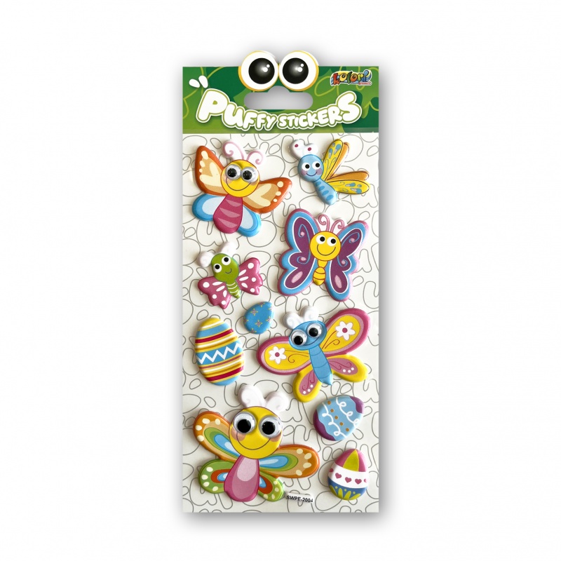 Kolori Naklejki Puffy SWPE-2004 Easter Butter.Eyes, Naklejki, Art. kreatywne