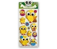 Kolori Naklejki Puffy SWPE-2001 Easter Chicks Eyes, Naklejki, Art. kreatywne