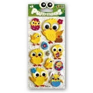Kolori Naklejki Puffy SWPE-2001 Easter Chicks Eyes, Naklejki, Art. kreatywne