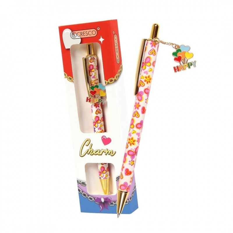 DŁUGOPIS CHARM W ETUI GB HAPPY, Długopisy automatyczne, Art. do pisania i korygowania