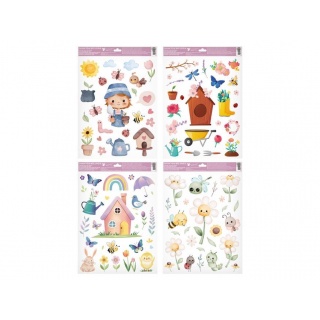 NAKLEJKA NA OKNO OGR&Oacute;D 30x42cm., Naklejki, Art. kreatywne