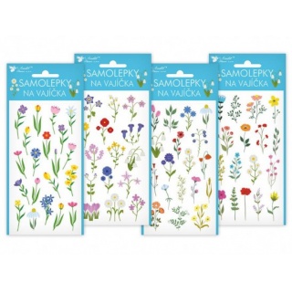 NAKLEJKI NA JAJKA ŁĄKA 8x14,5cm., Wielkanoc, Art. świąteczne i okolicznościowe