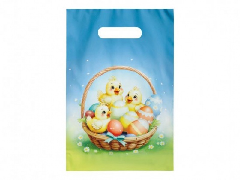 REKLAM&Oacute;WKA WIELKANOC S WZ&Oacute;R 18 20x30x8cm.50szt., Woreczki prezentowe, Art. dekoracyjne i prezentowe