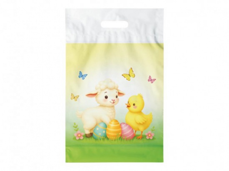 REKLAM&Oacute;WKA WIELKANOC L WZ&Oacute;R 17 29x46x8cm.50szt., Woreczki prezentowe, Art. dekoracyjne i prezentowe