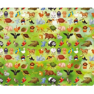 PODKŁADKA DO PRAC PLASTYCZNYCH PP 34x28 ZWIERZAKI, Podkłady na biurko, Galanteria biurowa